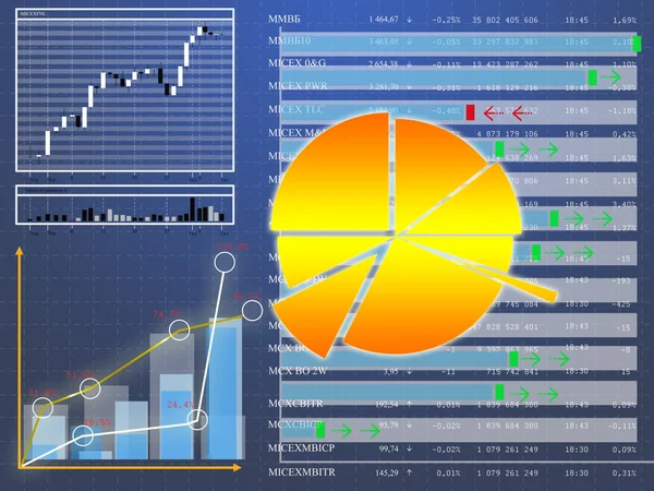 Тендер на валюту таблиці даних на фінансовому ринку — стокове фото