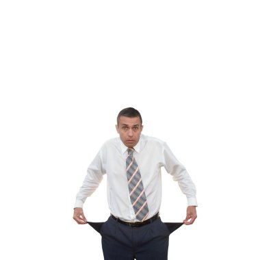 The businessman-loser clipart