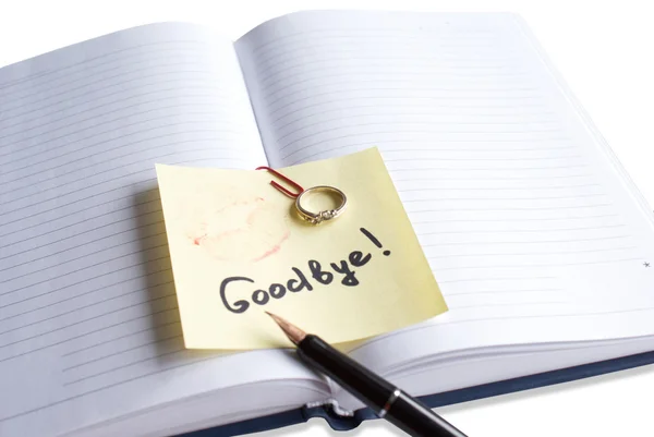 Farewell note — Stock Photo, Image