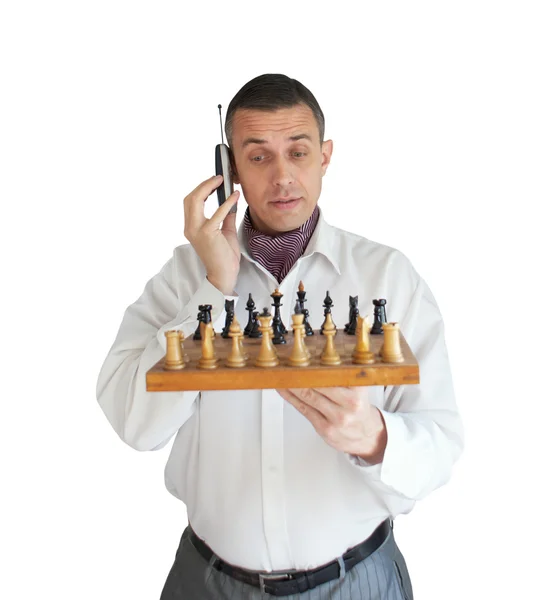 Jogador de xadrez — Fotografia de Stock