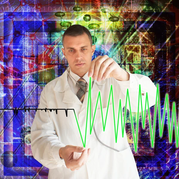 The professional cardiologist — Stock Photo, Image