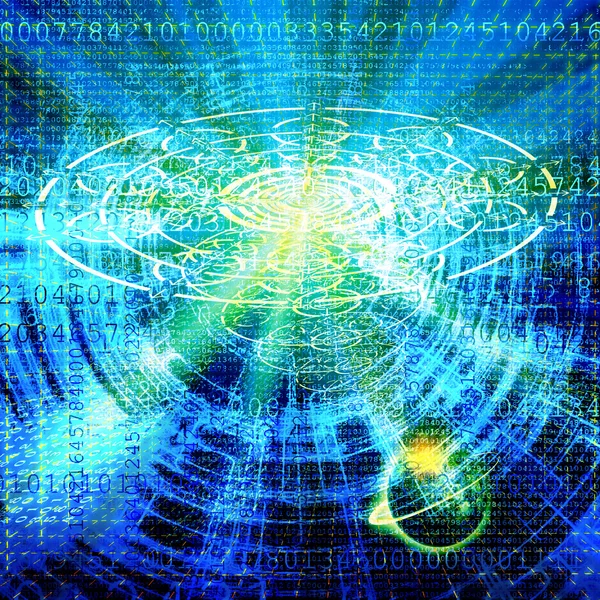 The cosmic technology Internet — Stock Photo, Image