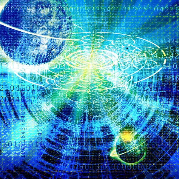 Die kosmische Technologie Internet — Stockfoto