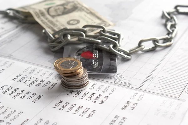 The arrested financial account — Stock Photo, Image