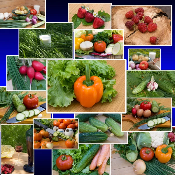 Menú Vegetariano Sabroso También Útil Para Salud —  Fotos de Stock
