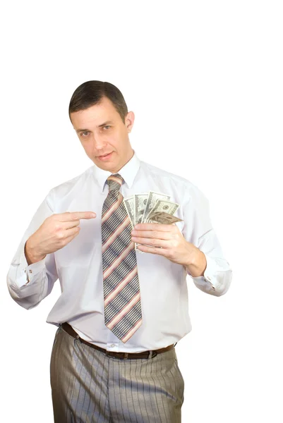 Der Erfolgreiche Geschäftsmann Wird Immer Geld Verdienen Und Einen Finanziellen — Stockfoto