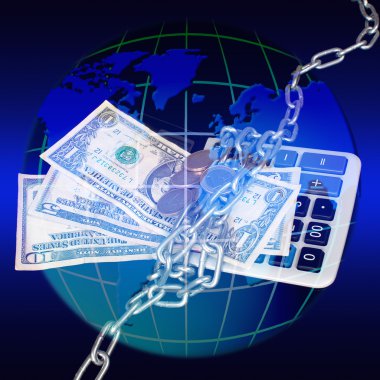 The world economic crisis the social phenomenon of a human society clipart