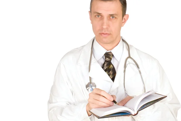 Praktikujícím Lékařem Bude Pozorně Naslouchat Pacientovi Přesně Určit Diagnózu — Stock fotografie