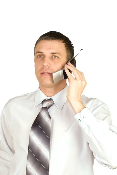 Portrait Businessman White Background — Stock Photo, Image