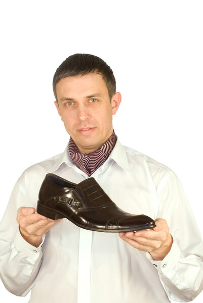 The elegant man always chooses the best model of footwear