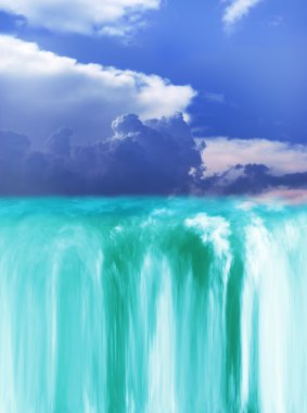 Heavenly falls clipart