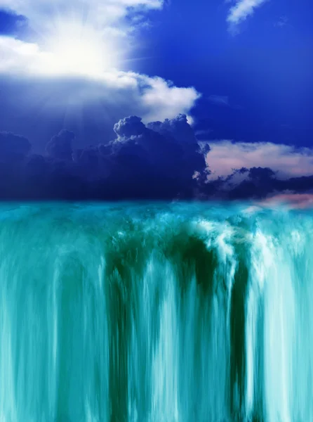 Небесний водоспад — стокове фото