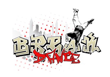 Break dancer 3 clipart