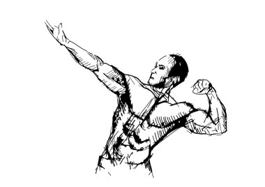 Bodybuilder clipart