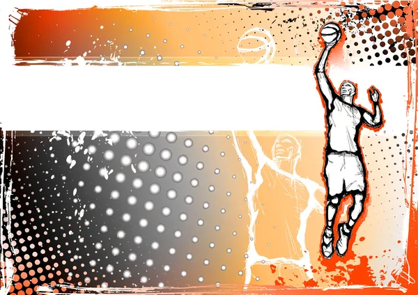 Baloncesto byckground — Archivo Imágenes Vectoriales