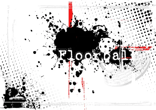 Floorball fundo — Vetor de Stock