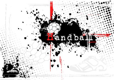 Handball poster clipart
