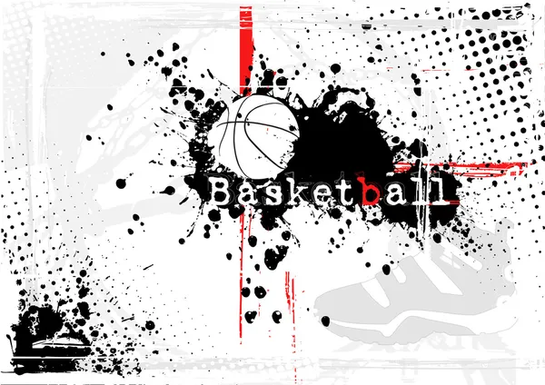 Баскетбольный плакат — стоковый вектор