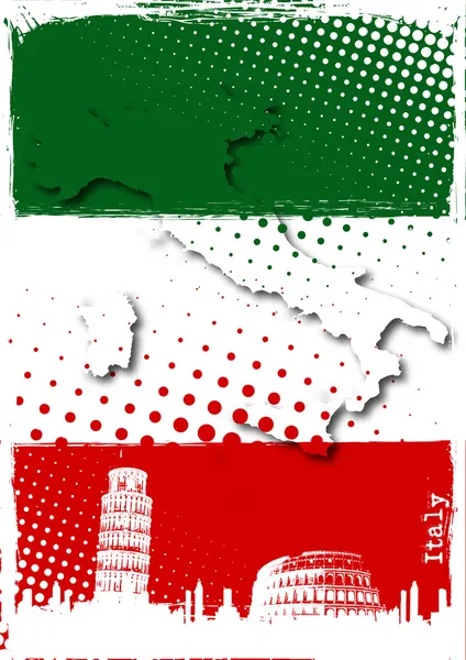 Italien affisch — Stock vektor