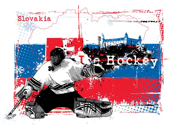 Hokejový šampionát Slovensko 2011 — Stockový vektor