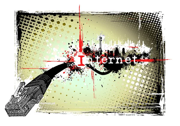 Интернет-плакат — стоковый вектор