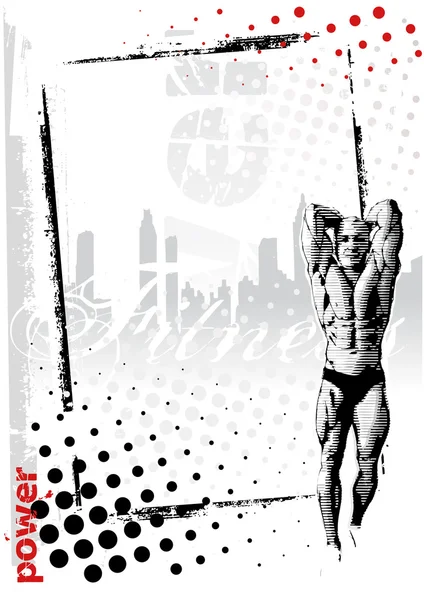 Γυμναστήριο αφίσα — Διανυσματικό Αρχείο