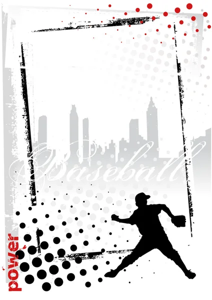 Honkbal-poster — Stockvector