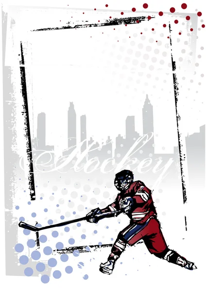 Eishockey-Plakat — Stockvektor