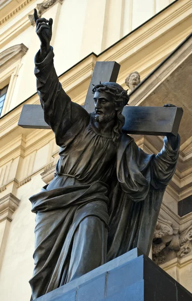 Образ Иисуса Христа Несущего Крест — стоковое фото
