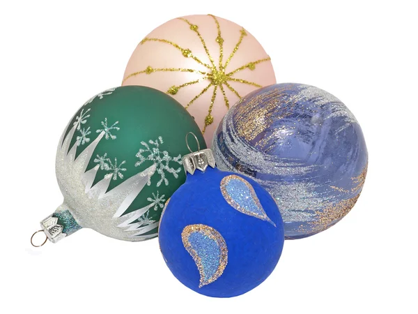 Färgglad jul balls.isolated. — Stockfoto