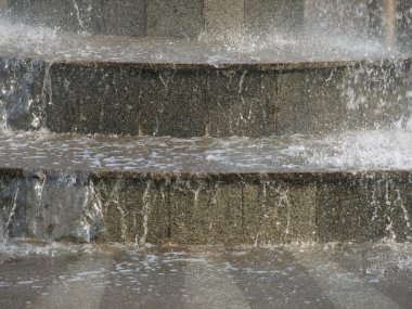 Granit steps.background su akışı.