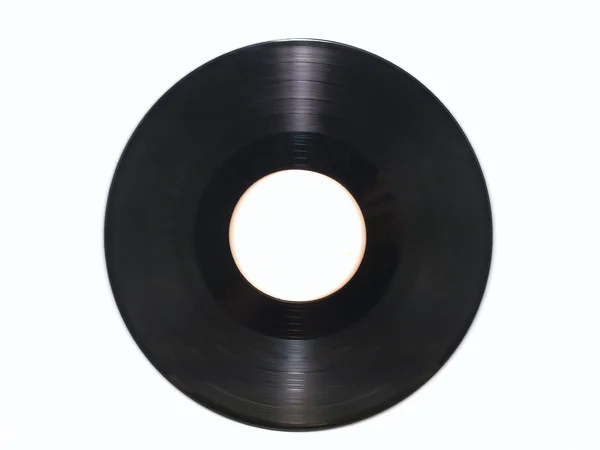 Вращающийся виниловый диск. Изолированный . — стоковое фото