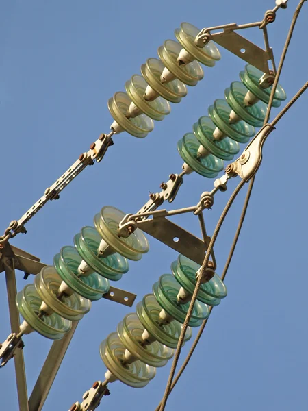 High voltage electrical insulator. — Stock Photo, Image