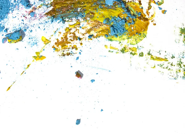 Particelle e vernice pastello rotte — Foto Stock
