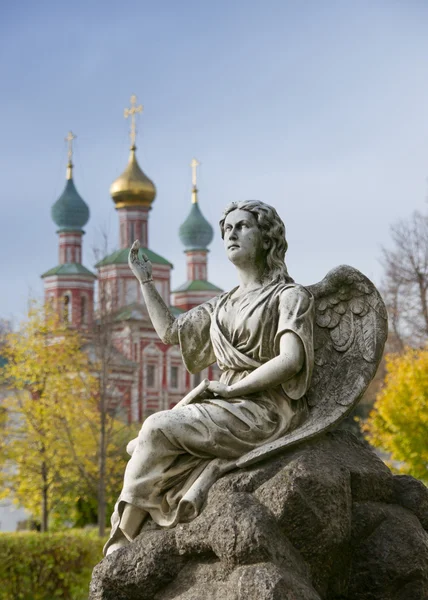 Moscow, the New maiden monastery,angel — Stock Photo, Image
