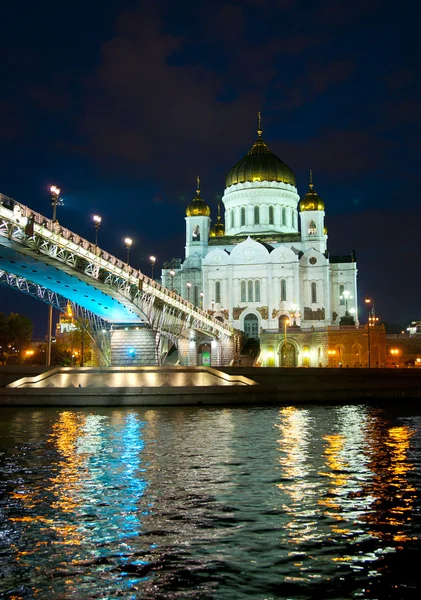 Night kind of a temple of the Christ of the Savior (2) — Stock Photo, Image