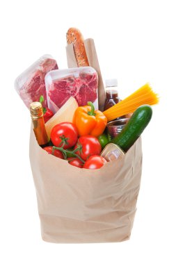 Grocery bag clipart