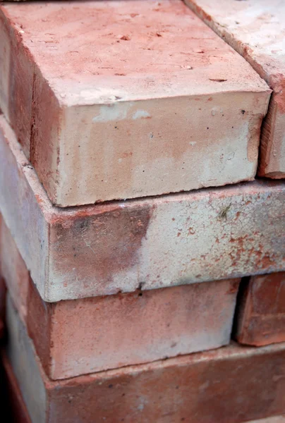 stock image Brick a stack of bricks as a background in close-up