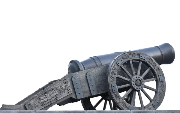 Античная чугунная пушка — стоковое фото