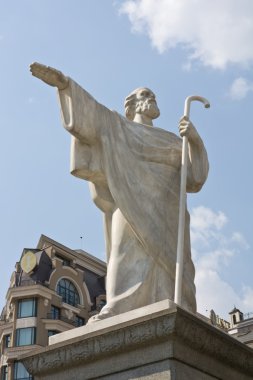 Monument of Saint Andrew apostle clipart