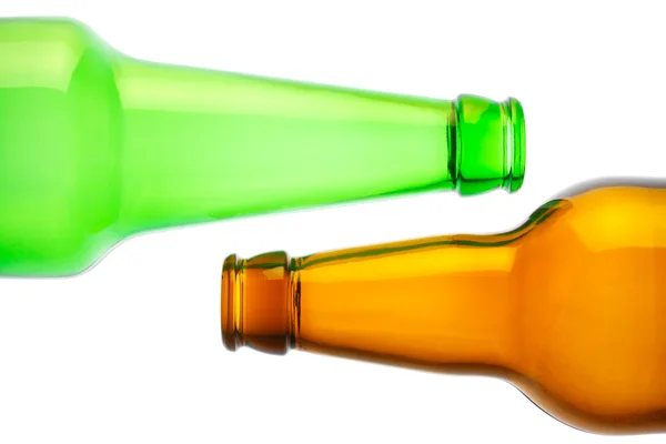 Пустые пивные бутылки — стоковое фото