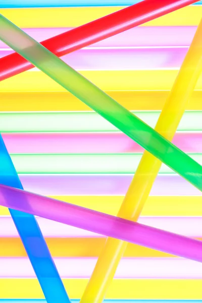 stock image Colorful drinking straws close up background