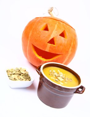 Pumpkin soup clipart