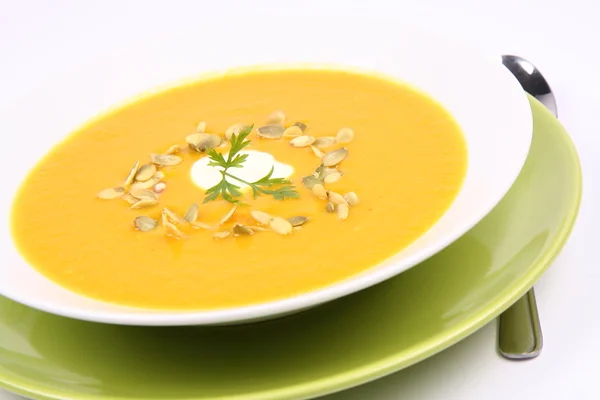 Тыквенный суп — стоковое фото