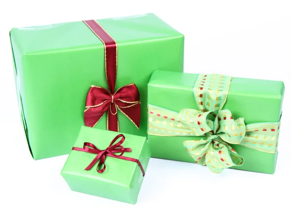 녹색 선물ajándékok — Stock Fotó