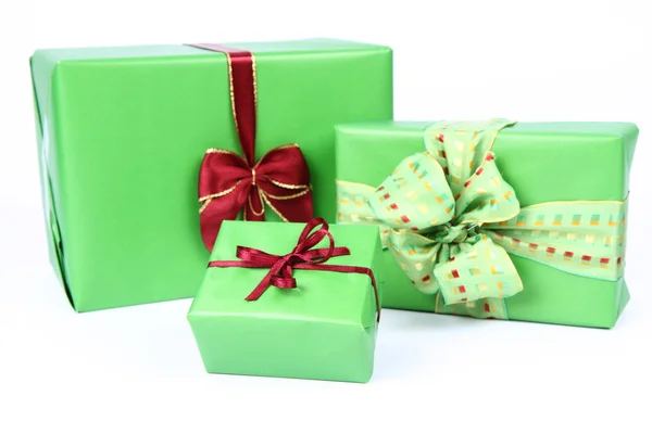 Groene geschenken — Stockfoto