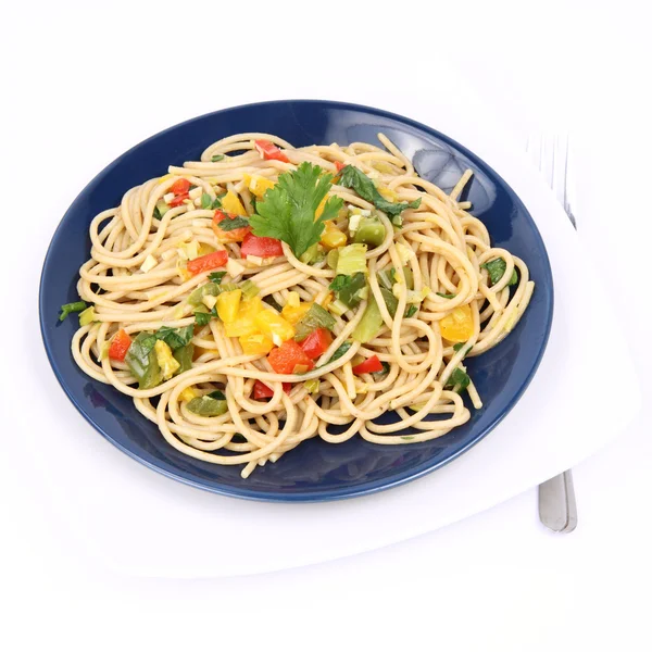 Spaghetti z warzywami — Zdjęcie stockowe