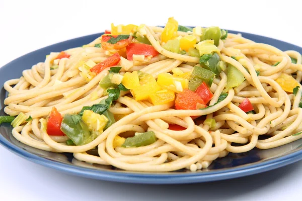 Sebzeli spagetti — Stok fotoğraf