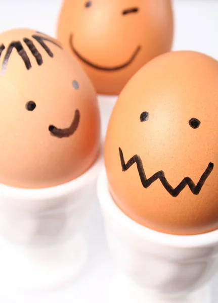 Ouă zâmbitoare — Fotografie, imagine de stoc