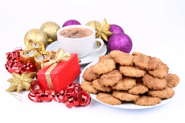 Biscuits au chocolat chaud et à la cannelle — Photo